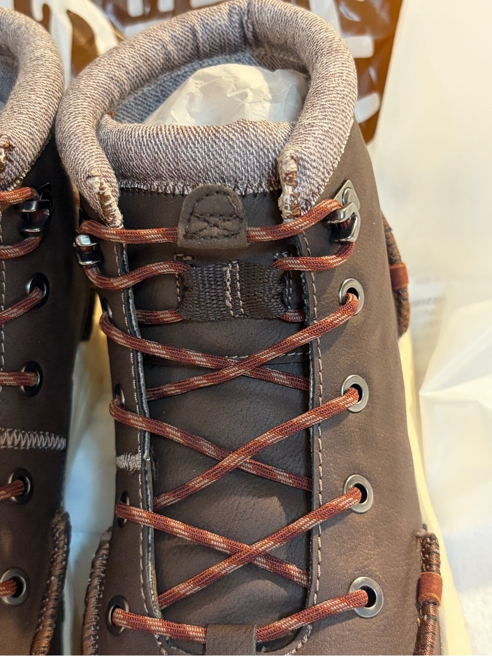 Hey Dude Bradley Y Classic Boot. Cocoa. Water Repellent. Boys/Youth 7 - Picture 5 of 8